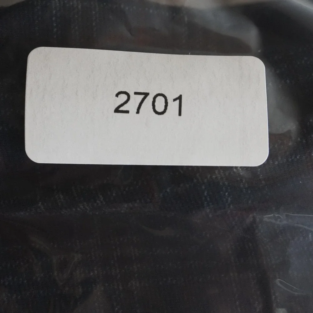 Age of Wisdom Button Up Shirt Mens XL Blue Plaid Long Sleeve Stretch Flannel - Picture 6 of 6